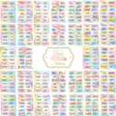 2 x 360Pcs Inspirational Christian Stickers, Verse Jesus Stickers for Laptop Scrapbook Journaling Planner, Bible Study Vision Board Supplies Christian Easter Gifts for Kids (Bible)