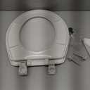 Bemis 730SLEC Slow Close Toilet Seat, Easy Clean Hinges and Durable Plastic Seat, Made in USA, Round, White