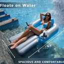 Motorized Pool Float Lounger for Adult - Pool Chair Floating Recliner with Backrest Motorized Pool Lounger for Party Summer Water Beach, 18.1 inches x 14.1"