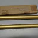 Luxury Gold Decorative Single Curtain Rod Set with Rhinestone Finials, 72-144 in, Standard Single Drapery Rod for 1 Pack, 1-1/8 in diameter, Adjustable Length