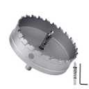 165mm (6.5 inch) Metal Steel Hole Saw with 2 Drill Bits, Hole Cutter for Thick Metal,Stainless Steel,Iron and Wood (165mm (6.5 inch))
