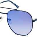 SOJOS Classic Square Aviator Sunglasses for Women Men Retro Hexagon UV400 Protection Shades SJ1222