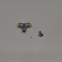 SharkBite 1/2 x 1/2 x 3/8 Inch Compression Tee Stop Valve, Push to Connect Brass Plumbing Fitting, PEX Pipe, Copper, CPVC, PE-RT, HDPE, 24984A