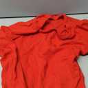 Roselux Womens Long Sleeve Stretch Crewneck Ribbed Knit Bodysuits T Shirt Body Suit Basic Tops (Medium, Red)