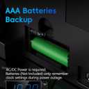 Digital Projection Alarm Clocks for Bedrooms - Large LED Display, 180 Rotatable Projector, 5-Level Dimmer,USB Charger,Battery Backup,Loud Dual Alarms for Kids Elderly,Heavy Sleepers,Snooze,12/24H,DST (Blue Digits; Blue Projection)