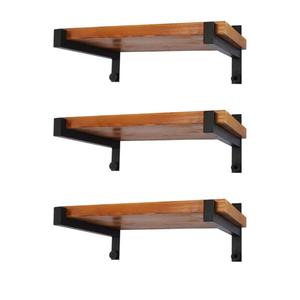 EZYDECOR 6 Pcs Heavy Duty Shelf Brackets 8 Inch Wall Mounted Industrial Metal Shelving Supports with Lip