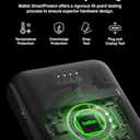 Belkin Portable Charger, USB C Power Bank 10000 mAh w/ 2xUSB-A Ports, 15W w/ Type-C to Type-A Cable for iPhone 16, 16 Plus, 16e, Samsung Galaxy S25, Nintendo Switch 2, Google Pixel 10, etc. - Black