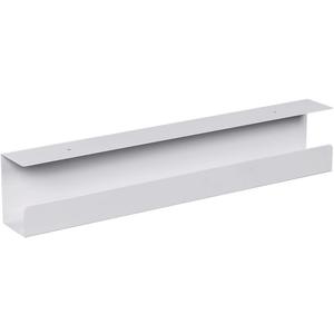Monoprice Under Desk Cable Tray - Steel with Power Supply and Wire Management - Workstream Collection White
