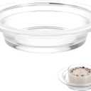 1 Pcs Wax Warmer Replacement Dish 4.5 Inch Glass Heating & Melting Plate Round Aromatherapy Tray Candle Heatings Bowl Replacement Wax Heating Tray for Home Office Lamp Waxes Oil Melting Heatings