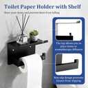 14-Piece Matte Black Bathroom Accessories Set, Stainless Steel Bathroom Hardware Set, Bathroom Wall-Mounted Towel Rack, Bath Towel Bar Set