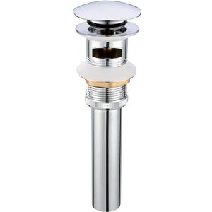 Pop Up Drain Stoper with Overflow for Bathroom Sink with Overflow,Chrome Finished