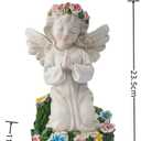 Pohabery Angel Garden Decor Statue Solar Angel Decorations for Yard Outdoor Decorations for Patio Gift for Mom
