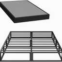 Superay Queen Box Spring, 5 inch Box Spring for Queen Bed, Heavy Duty Metal Bed Frame with Fabric Cover, 3000lbs Max Weight Capacity Bed Base Mattress Foundation, Easy Assembly, Noise Free, Black