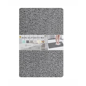 Nonslip Bathtub Mat, Anti Slip Bath Mat 0.4" Thick, Quick Dry Bath Tub Anti Slip Shower Mat, Loofah Non-Slip Bath Mat for Tub Bathroom Pool Kitchen Entryway Home Hotel(Banana 16x24)