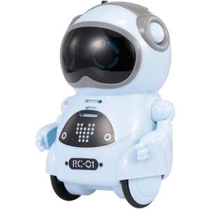 GoolRC 939A Pocket Robot Talking Interactive Dialogue Voice Recognition Record Singing Dancing Telling Story Mini Robot (Blue)