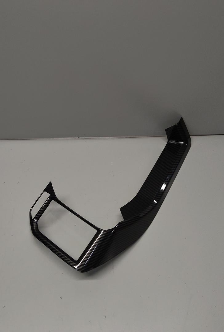 Glossy Carbon Fiber Style Automotive Interior Trim Panel/Decorative Cover, Black / Decorative Trim Panel Cover Replacement Part