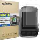 [2-PACK] Updated Premium Tempered Glass Screen Protector designed for Wahoo Elemnt Bolt V2 (2.0) GPS Bike Computer 2.2 Inch Touchscreen 9H Anti Scratch Anti Glare (Matte)