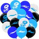 64PCS Swimming Balloons-Swimming Themed Party Supplies Decorations Swimming Action Sport Birthday Baby Shower Party Favors