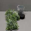 3-Pack Artificial Eucalyptus Plants in White Ribbed Galvanized Metal Pots, Small Fake Greenery Potted Plants for Home Decor, Rustic Farmhouse Table Centerpiece for Kitchen, Bathroom, Bedroom & Office