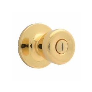 NEW Atlas Tulip Style Exterior Entry Door Knob Polished Brass - Includes 2 Keys