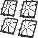 Upgraded W10447925 Gas Stove Burner Replacement for Whirlpool Stove Parts,Cast Iron Stove Grate Kenmore Maytag Gas Range Part Amana Inglis Kirkland Cooktop Stove Accessories 4Pcs Stove Top Grates Rack