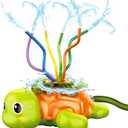 JOYIN Water Sprinkler for Kids Turtle Spray Sprinkler with Wiggle Tubes, Kids Sprinkler Water Toys for Outdoor Yard and Seasonal Merriment Activities