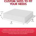 FOAMYFOAM High Density 5 inch Thick, 24 inch Wide, 24 inch Long Upholstery Foam, Cushion Replacement
