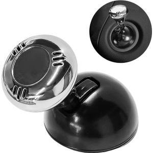 DXNQ Metal Joystick Car Push Start Button Cover, Universal One-Touch Start Button Rocker, Silver
