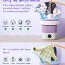 16L Portable Washing Machine, Foldable Small Washer with Spin Basket Laundry Machine, 3 Cleaning Modes Suitable for Underwear Baby Small Clothes, Foldable Design Ideal for Hotel Camping Apartment Home