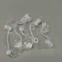 6 Pcs Bling Diamond Straw Topper Gift Compatible with Stanley Cup Accessories 40,30oz Reusable Bling Diamond Straw Cap Cover Charms for Tumbler Suitable for 10mm Pipe Topper Decoration(White)