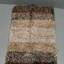 OLANLY Bathroom Rug Mat 24x16, Extra Soft and Absorbent Microfiber Bath Rugs, Non-Slip Plush Shaggy Bath Carpet, Machine Wash Dry, Bath Mats for Bathroom Floor, Tub and Shower, Brown