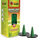 Mosquito Guard 45pcs Mosquito Repellent Incense Cone with 2 Ceramic Dishes - Mosquito Repellent for Patio – No Deet Plant Based Mosquito Repellent Outdoor