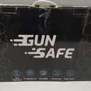 Biometric Hidden Gun Safe fits 2 pistols,Quick Access Hidden Gun Storage with Movable Bracket and Magazine,Wall Mount Gun Safe for Secure Firearm Storage with Fingerprint, Key Access(18.8 inch)