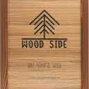 Rustic Wooden Poster Picture Frame 18x24 - Natural Solid Eco Distressed Wood for Wall Mounting Photo Frame - Honey Brown