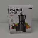 Juicer Machines with 5.8" Large Feed Chute, Cold Press Juicer For Whole Vegetables and Fruits, 400W Professional Slow Masticating juicer Easy to Clean for Batch Juicing (Titanium Gray)