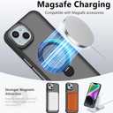 Ankceed for iPhone 14 Case/iPhone 13 Case, Compatible with 360 Spin Magnetic Stand, Compatible with MagSafe, Military Drop Protection, Anti-Scratch Shockproof Protective Cover 6.1 Inch, Black