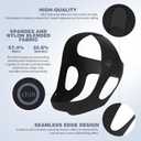 Anti Snore Chin Strap for CPAP Users, Snore Stopper Adjustable, Chin Strap for Sleeping Comfortable Stop Snoring Solution, Anti Snoring Devices Breathable and Reusable, Black, M