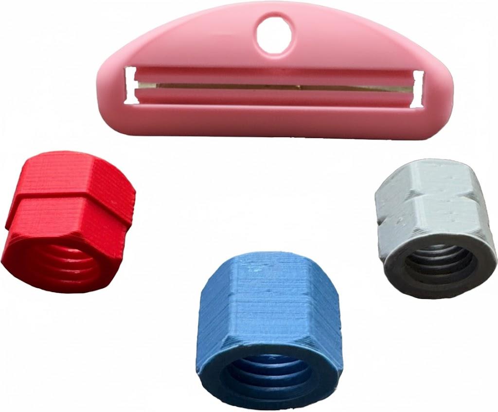 Travel-Size Toothpaste Refill Adapter and Squeezer, 4 Count (Pack of 1)