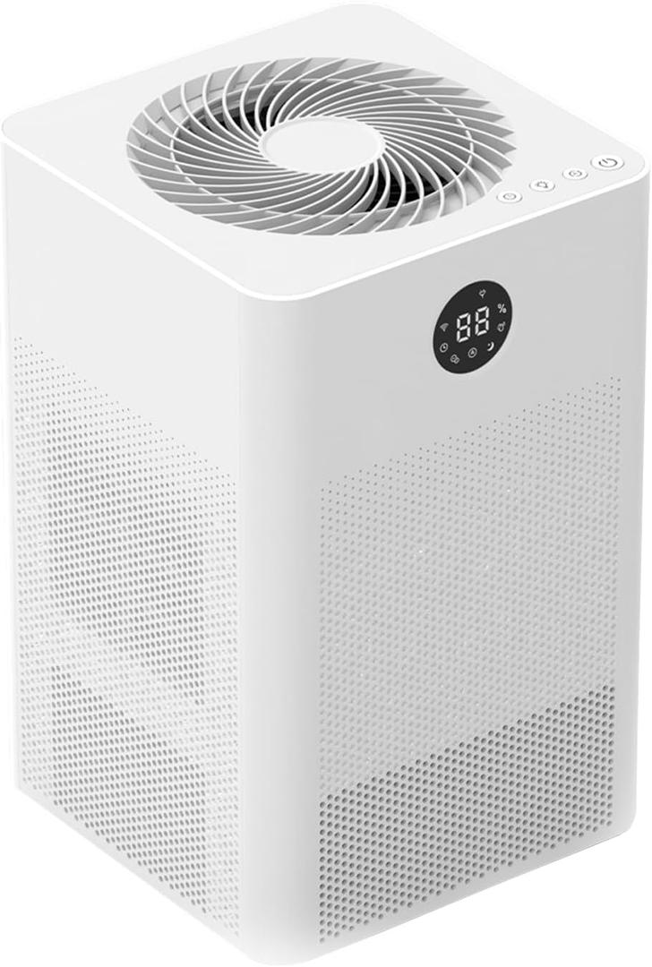 Rotary Dehumidifier for Bedroom Ultra Quiet Small Portable Air Purifier with Dehumidifiers for Basement Home Bathroom RV Dehumidifiers with Washable Filter Humidity Display Timer Mode