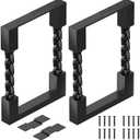 Orgerphy 30 Black Metal Desk Legs (2PCS)| Heavy Duty Rectangle Chain Shape Furniture Legs for Desk| Metal Furniture Legs| Industrial Style Tea Table Legs for DIYers(30x18in