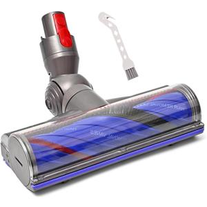 Upgrade Anti-Tangle Replacement Vacuum Head for Dyson V7,V8, Cyclone V10,V11,V15 Cordless Vacuum Cleaner Quick Release Motor-Head Brush Roller, for Thin Carpets, Hardwood Floor