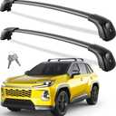 Wonderdriver 330lbs Lockable Roof Rack Cross Bars for 2026 Toyota RAV4 | Heavy Duty Aluminum Lockable Roof Rails Crossbars Black Bike Kayak Snowboard Rooftop Cargo Carrier Luggage Road Trips