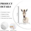 Lhoiplme Nursery Animal Wall Art Safari Baby Wall Decor Boy Room Nursery Canvas Prints Jungle Animal Art Pictures Kids Cute Safari Poster for Girl Bedroom 12x16 Inch Wrapped Canvas Set of 3 (Elephant Giraffe Prints)