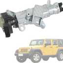 Ignition Lock Cylinder Housing Steering Column Switch Fit for Jeep Liberty Patriot Wrangler Compass, Dodge Caliber Nitro Avenger, Chrysler Pacifica PT Cruiser 200, Replace# 68054822AB 05057297AJ