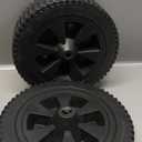 G437-0037-W1 Grill Wheels Replacement Parts for Charbroil Wheels Gas2coal 463344015 463436215 463347017 463343015 463376017 463432215 Kenmore 415.16123801 Plastic Black 7 Inch BBQ Wheel 2PCS