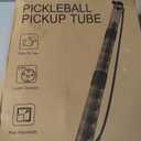 Pickleball Ball Retriever Upper Holds 17 Balls, Pickleball Pickup Tube with Shoulder Strap, Easy Pickup Portable Pickleball Ball Holder