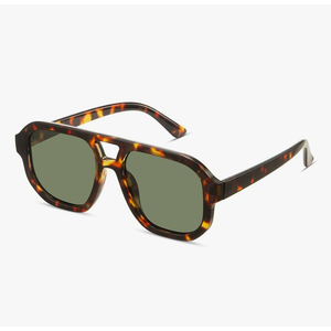 livho Trendy Polarized Square Aviator Sunglasses Women Men Square Eyewear Frame, Retro Sun Glasses for Women Men 2025 Shades