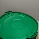 SPARTA Bronco Lid for 20 Gal. Trash Can, Durable, Food-Safe, NSF and HACCP-Compliant, Lid for Commercial Use (Container Sold Separately Fits Bronco Only), Polyethylene, 20 Gallon, Green (Pack of 6)