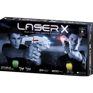 LASER X The Original Two Player Laser Tag Gaming Set, Blasters & Vest Sensors, Ages 6+