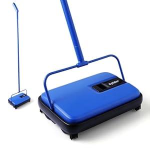 Eyliden Carpet Sweeper, Mini Size Lightweight Hand Push Carpet Sweepers - No Noise, Non-Electric - Easy Manual Sweeping, Automatic Compact Broom Only for Carpet Cleaning